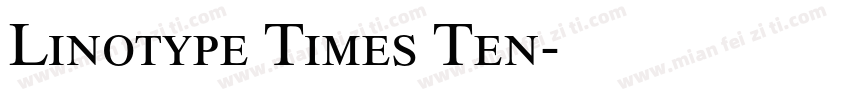 Linotype Times Ten字体转换